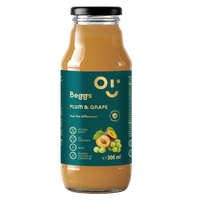 Beggs pije wino winogronowe i śliwkowe (300 ml)