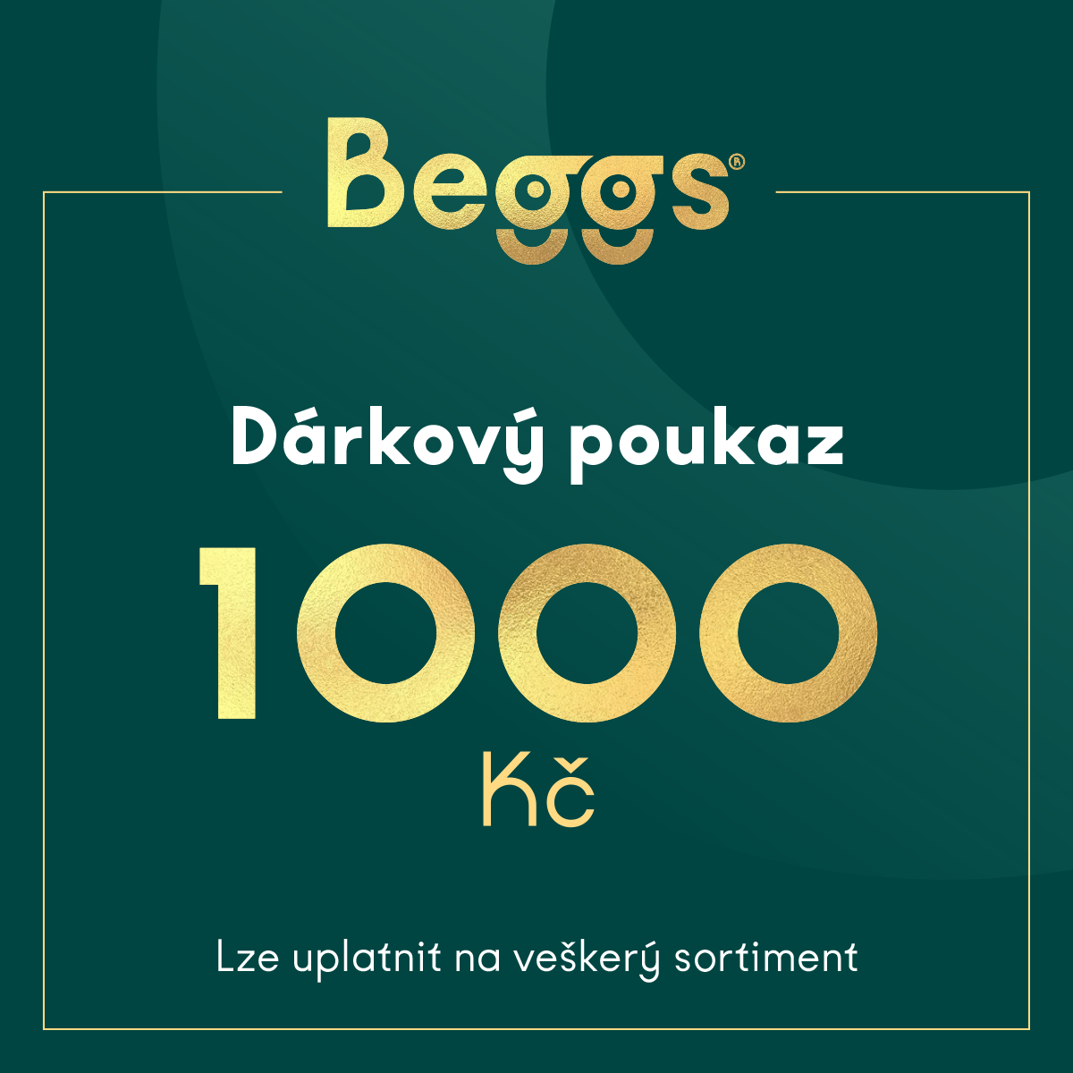 Bon podarunkowy - 1000 CZK
