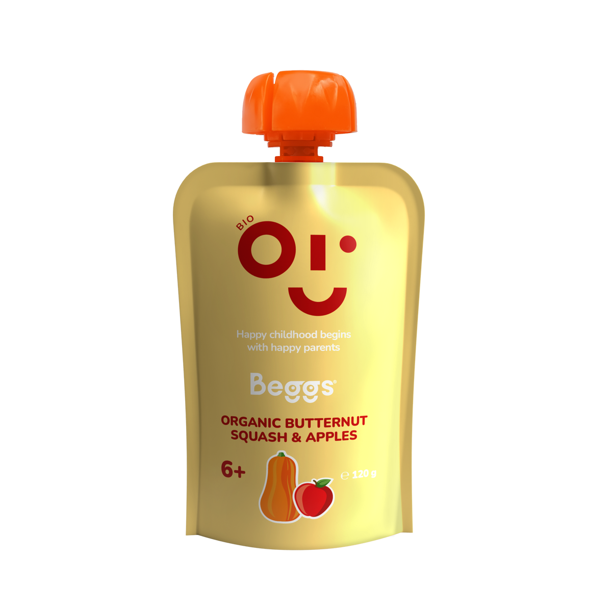 Beggs BIO Butternut-Kürbis und Äpfel (120 g)