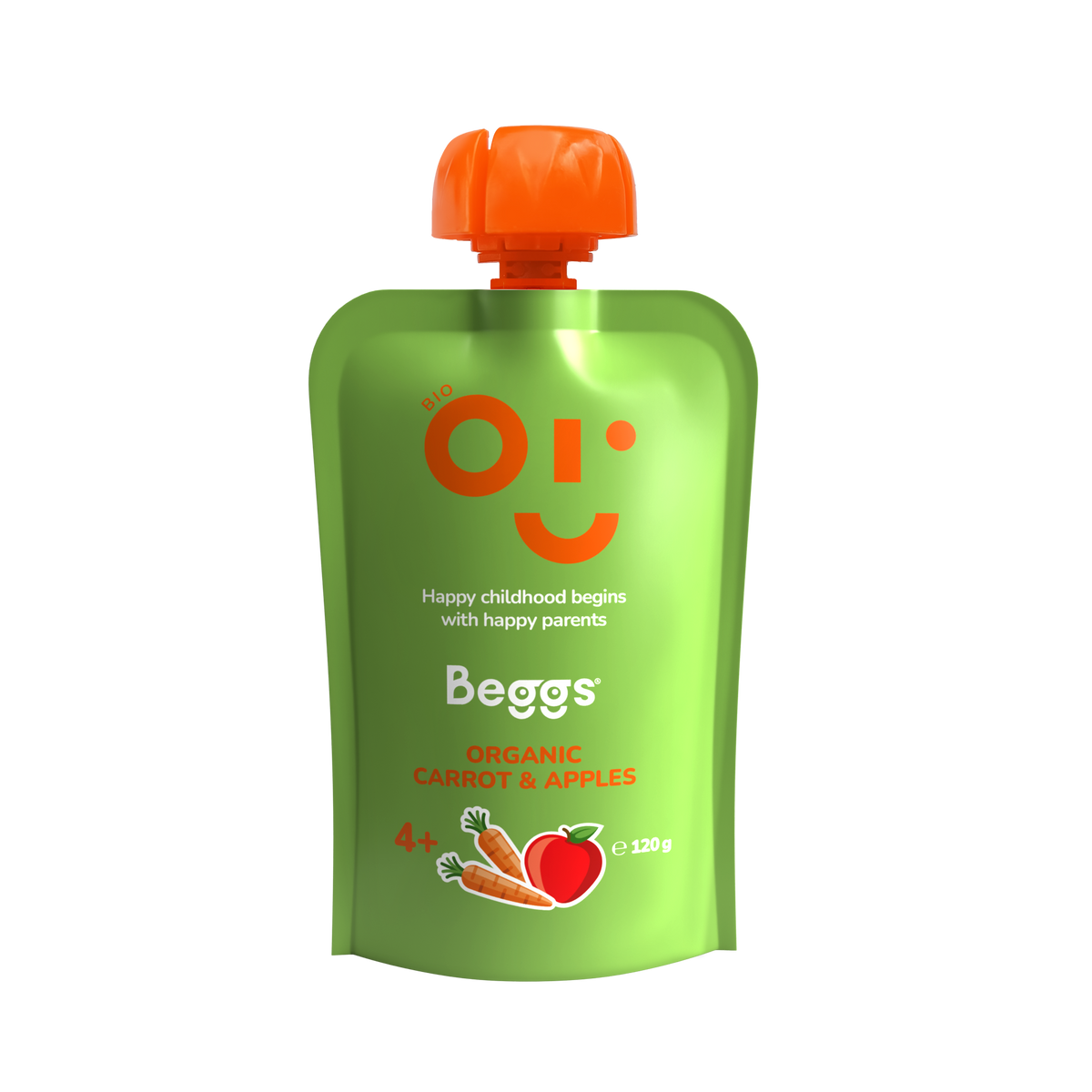 Beggs BIO Marchewka i jabłka (120 g)