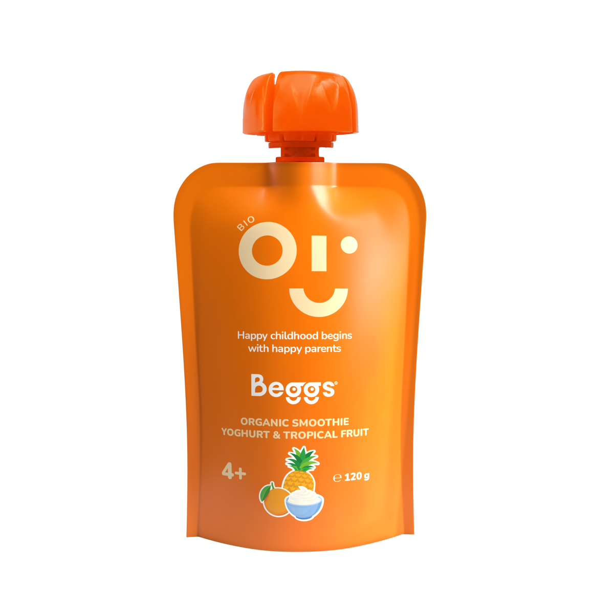 Beggs BIO Smoothie z jogurtem i owocami tropikalnymi (120 g)