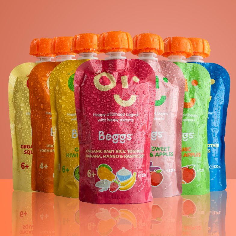 Beggs BIO Mix przekąsek owocowo-warzywnych (3× 120 g)