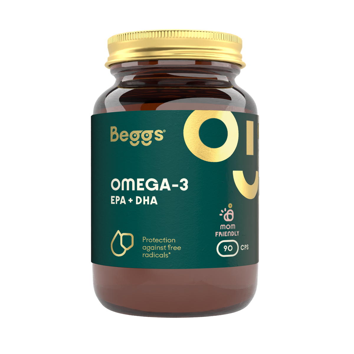 Beggs Omega-3, EPA+DHA (90 cps.)
