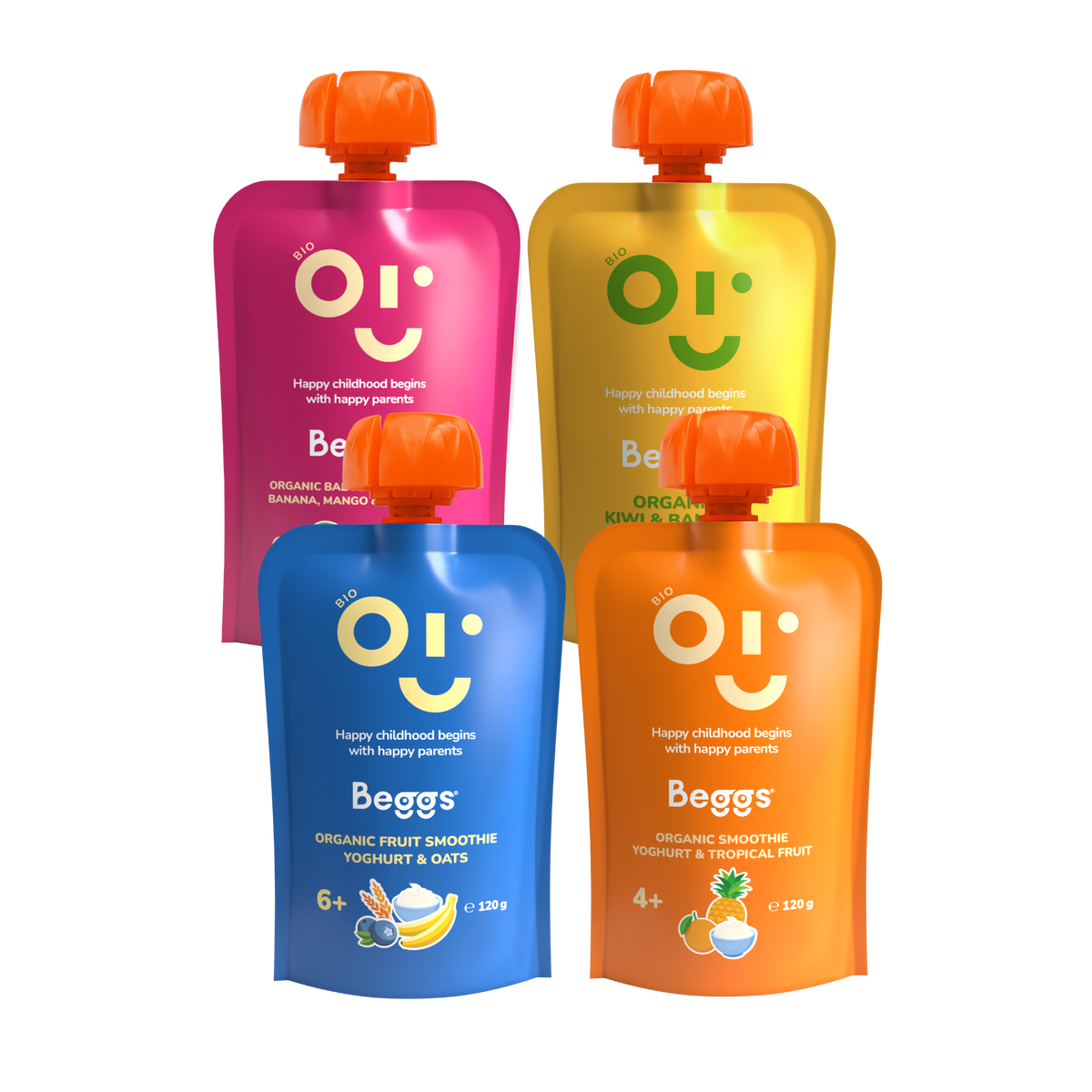 Mieszanka przekąsek owocowych Beggs BIO (4×120 g)