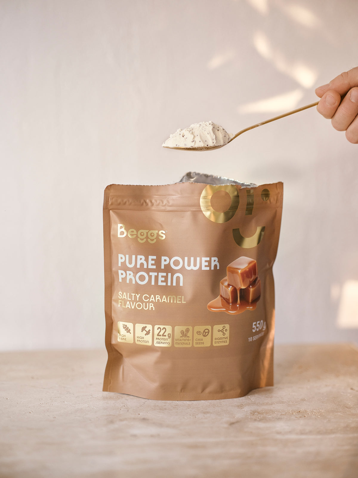 Beggs Pure Power Protein Salty Caramel (550 g)