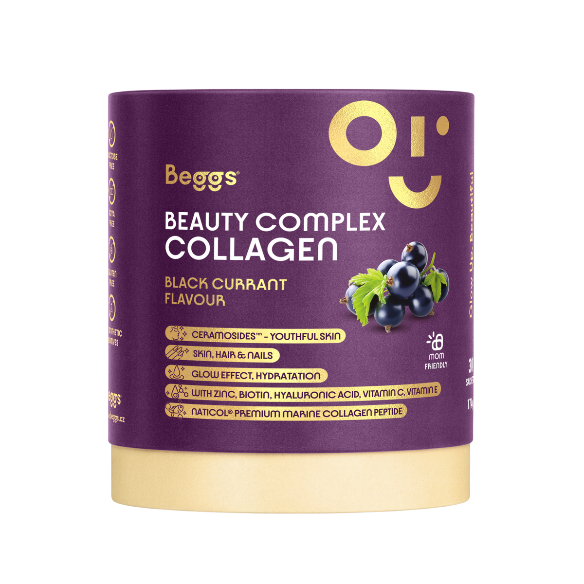 Beggs Beauty and Glow kolagen czarna porzeczka 30x5,8g