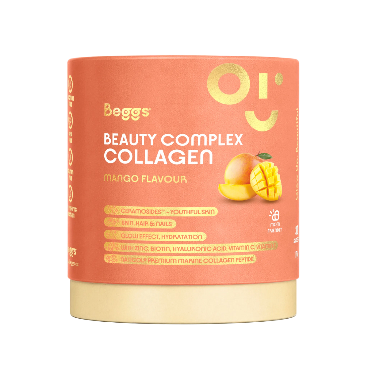 Beggs Beauty and Glow kolagen Mango 30x5,7g