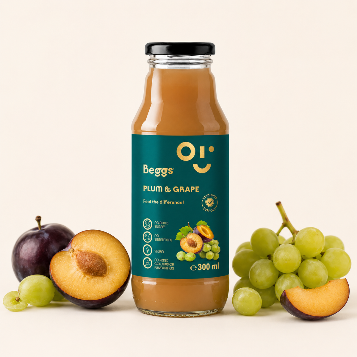 Beggs nápoj hroznové víno & švestka (300 ml)