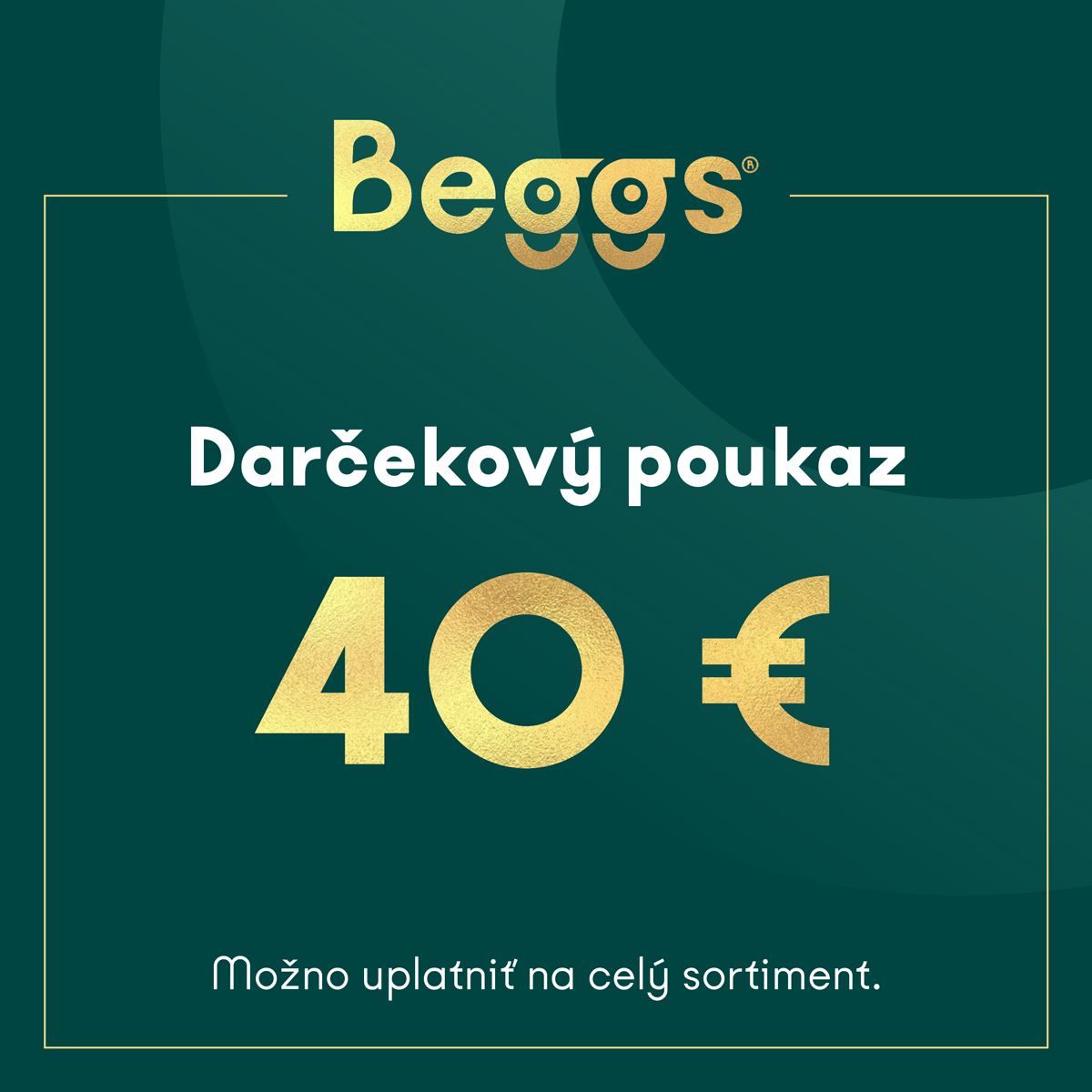 Bon upominkowy o wartości 40 €